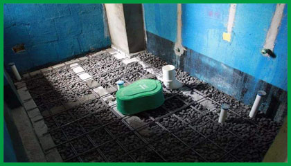 用于衛(wèi)生間回填陶粒，室內(nèi)墊層